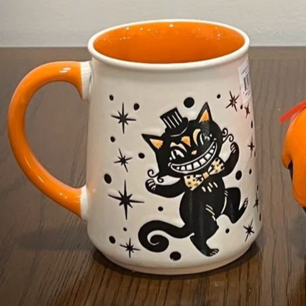 Pumpkin Spice Halloween Black Cat Mug